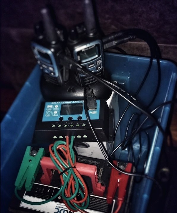 Off-grid VHF radio communications deployment